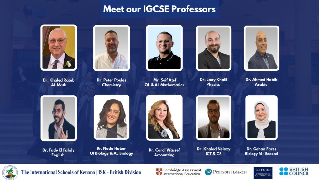 I.S.K British Division | Meet Our IGCSE Team | 2025-2026